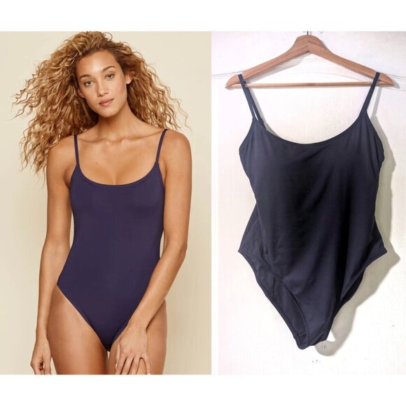NWT Andie Swim | The Amalfi One Piece in Flat Navy (XL) - Picture 1 of 15